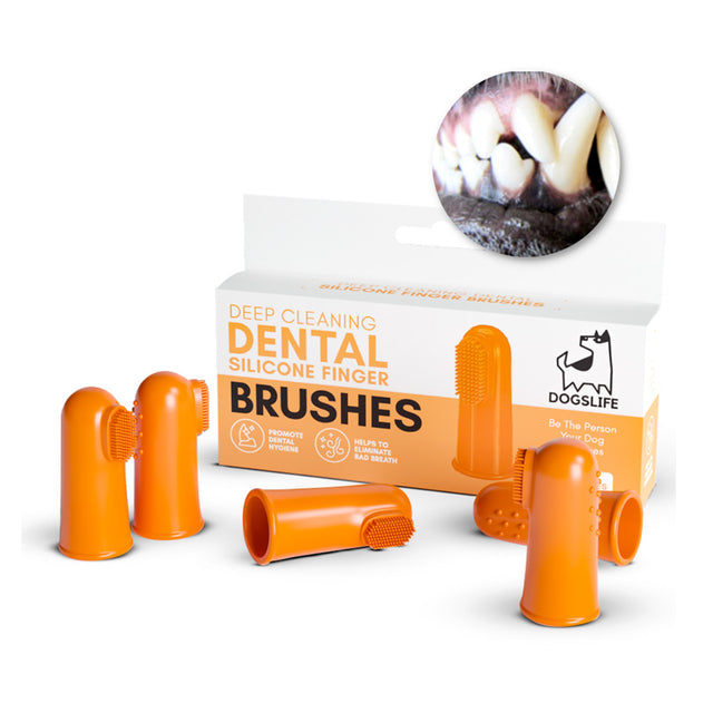 OurDogsLife Dental Silicone Finger Brushes Zahnpflege für Hunde