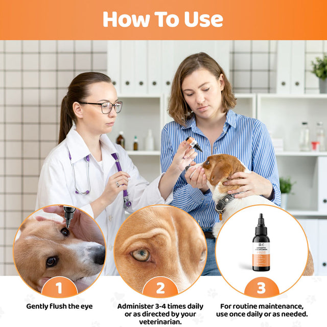 OurDogsLife Eye Drops, Augentropfen für Hunde Pflege