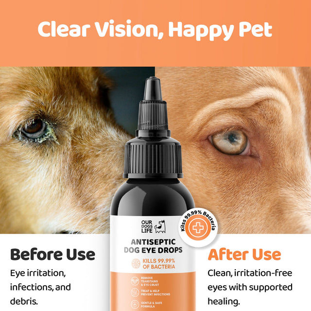 OurDogsLife Eye Drops, Augentropfen für Hunde Pflege
