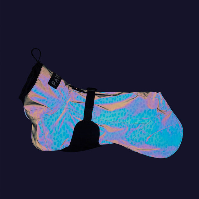 PAIKKA Reflektierender Hunderegenmantel 2.0, Baby Blue Hunderegenmantel