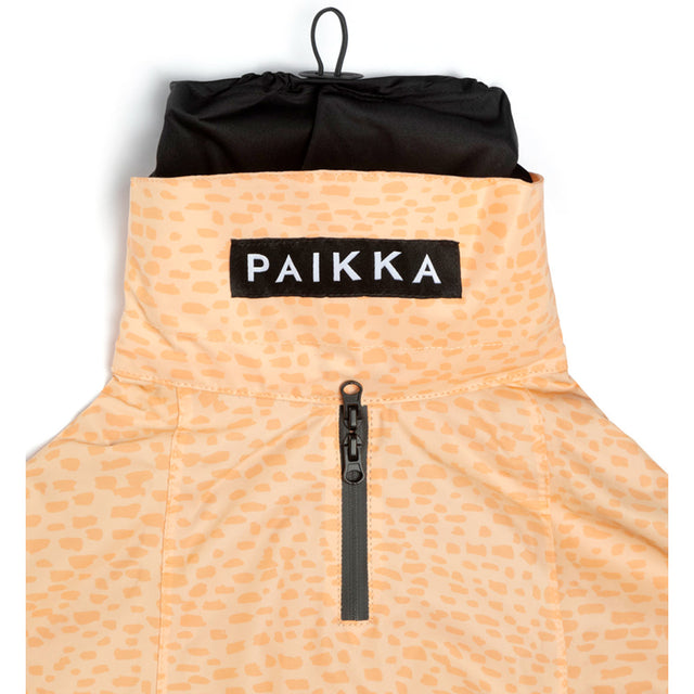 PAIKKA Reflektierender Hunderegenmantel 2.0, Pfirsich Hunderegenmantel