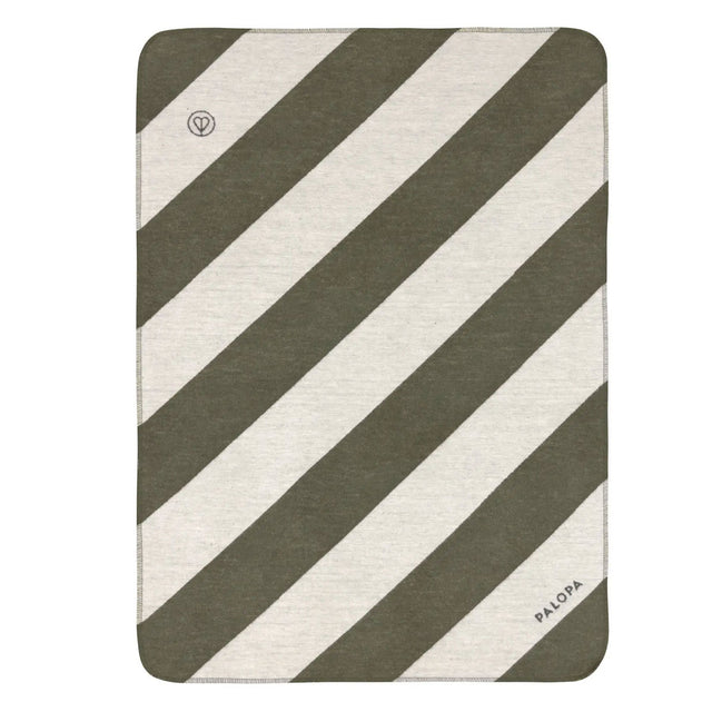 PALOPA Hundedecke Ida, Dunkelgrün Streifen Hundedecke