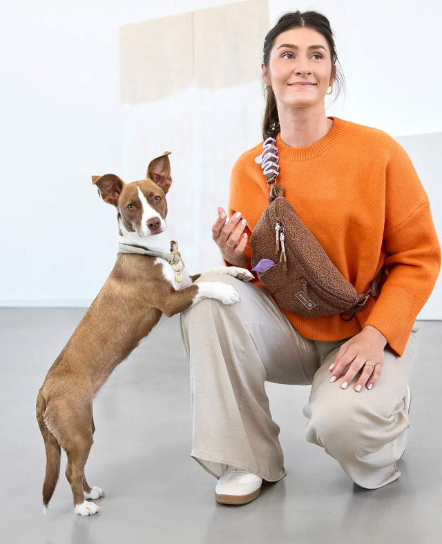 PALOPA Leckerlibeutel Emma Teddy-Fleece, Brown Leckerlibeutel