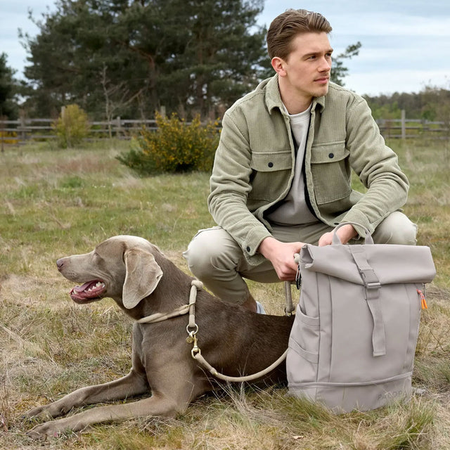 PALOPA Rolltop Rucksack Yoska, Taupe Rucksack