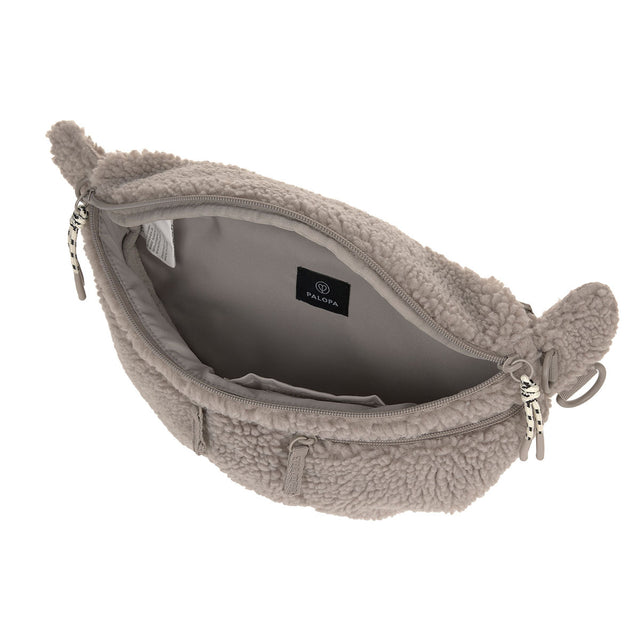 PALOPA Leckerlibeutel Bum Bag Emma Teddy-Fleece, Taupe Leckerlibeutel