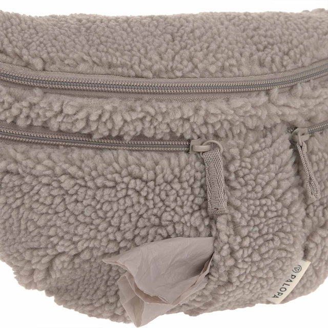 PALOPA Leckerlibeutel Bum Bag Emma Teddy-Fleece, Taupe Leckerlibeutel