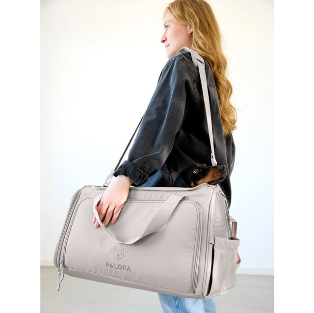 PALOPA Hundetragetasche Benno, Taupe Hundetragetasche