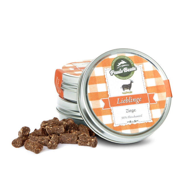 Pauls Beute Hundeleckerli Lieblinge Ziege, 35g Fleischsnacks