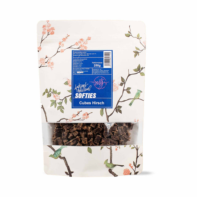 Paul & Paulina Hundeleckerli mÿ Cubes Softies, Hirsch Fleischsnacks