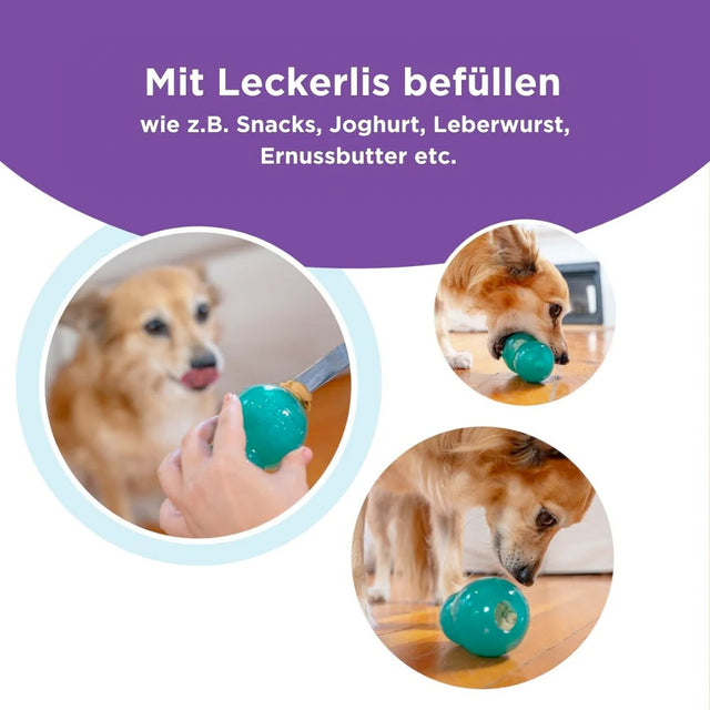 Planet Dog Hundespielzeug Double-Tuff® Blue, Medium Interaktiv