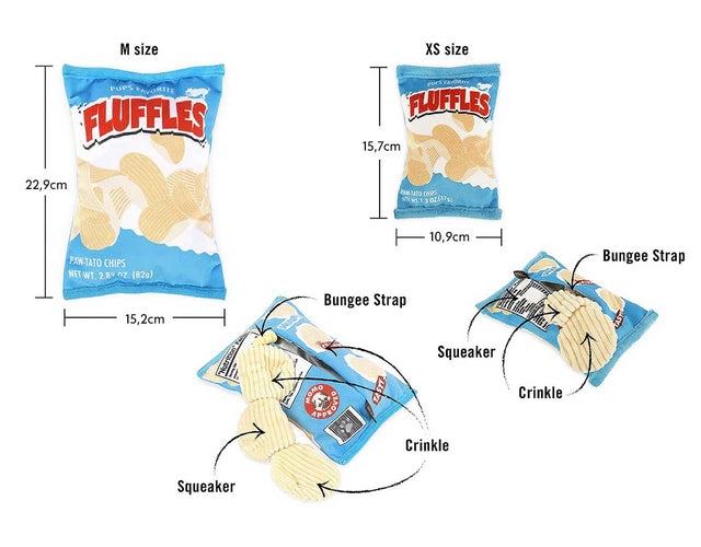 P.L.A.Y. Hundespielzeug, Fluffles Chips Stoffspielzeug