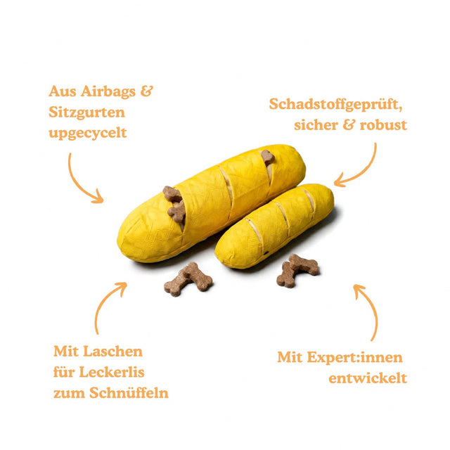 Redoggo Hundespielzeug Baguette Interaktiv