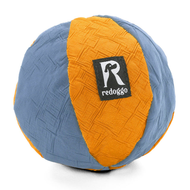 Redoggo Hundespielzeug Ball, Orange-Blau Stoffspielzeug