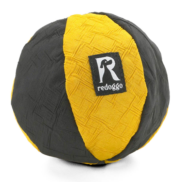 Redoggo Hundespielzeug Ball, Gelb-Schwarz Stoffspielzeug