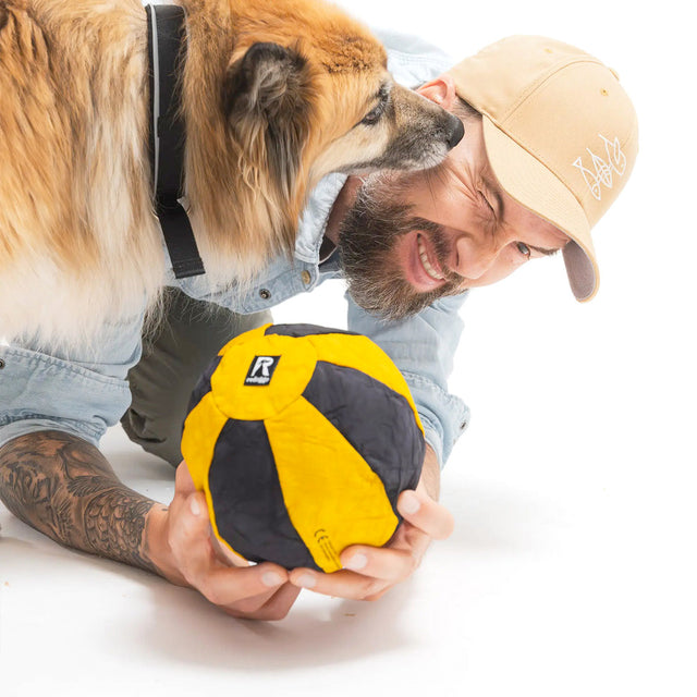 Redoggo Hundespielzeug Ball, Orange-Blau Stoffspielzeug