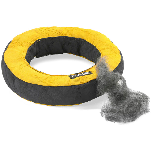 Redoggo Hundespielzeug Donut, Schwarz-Gelb Stoffspielzeug