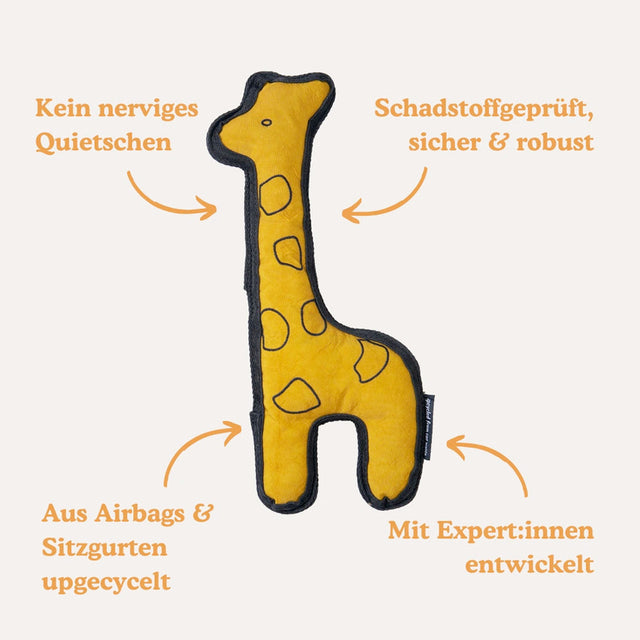 Redoggo Hundespielzeug Giraffe Stoffspielzeug
