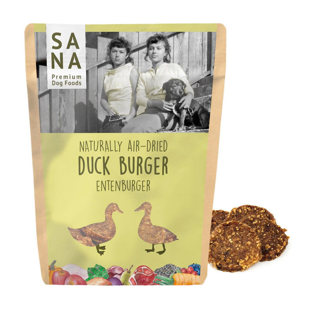 SANADOG Entenburger, 100g Hundeleckerli