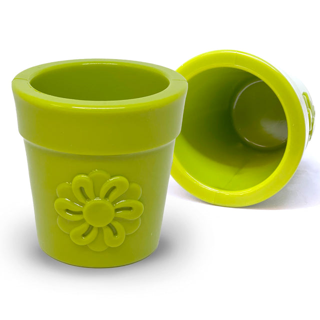 Sodapup Leckerlispender Flower Pot, Grün Interaktiv