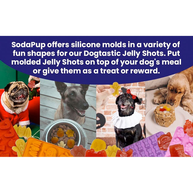 Sodapup Eis-Silikonform Jelly Shots, Paw Interaktiv