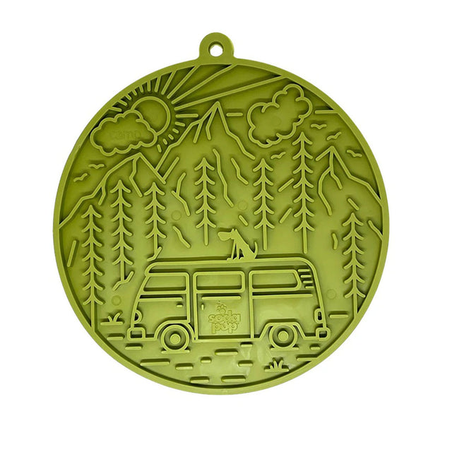 Sodapup Leckmatte | eMat Camp green Interaktiv