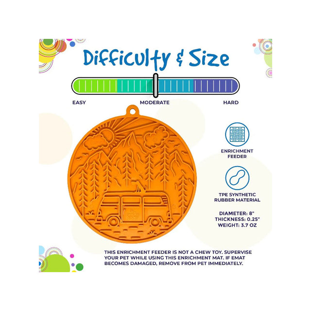 Sodapup Leckmatte | eMat Camp orange Interaktiv