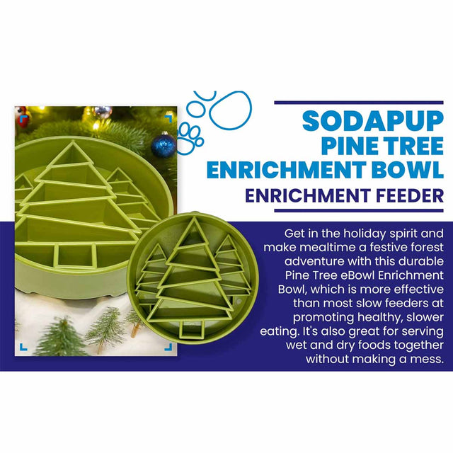 Sodapup Antischlingnapf | eBowl Pine Tree Interaktiv