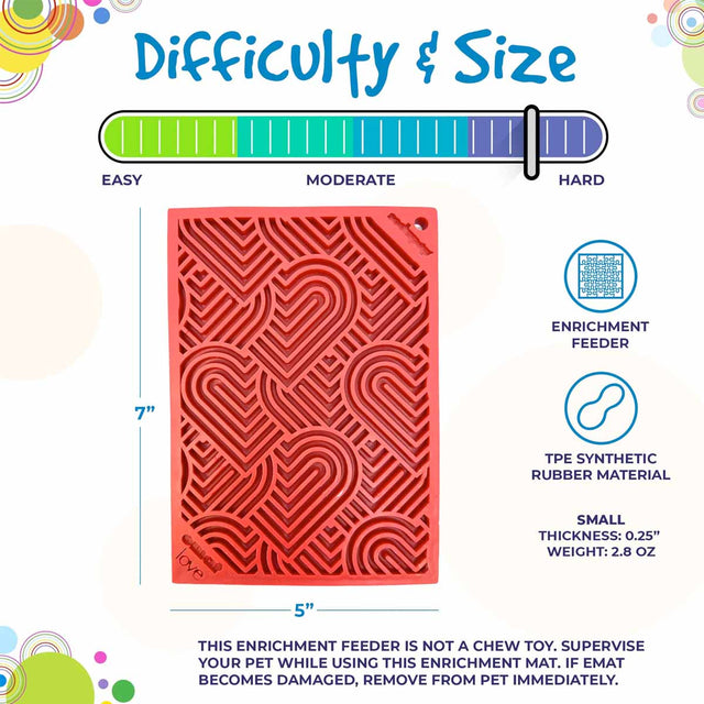 Sodapup Leckmatte Red Hearts Interaktiv