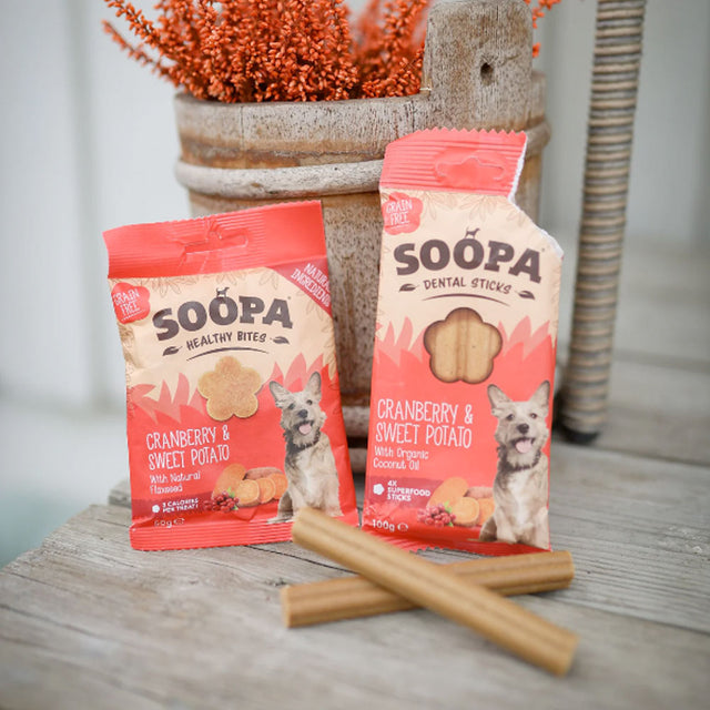 Soopa Dental Sticks, Cranberry & Süßkartoffel Zahnpflege