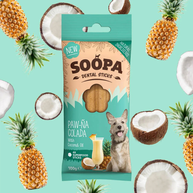 Soopa Dental Sticks, Paw-ña Colada Zahnpflege