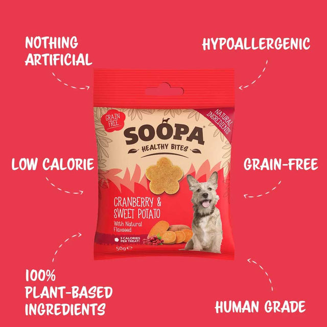 Soopa Hundekekse | Cranberry & Süßkartoffel Bites Hundekeks