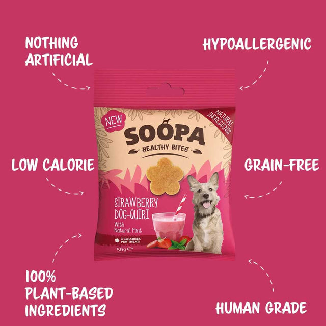 Soopa Hundekekse, Strawberry Dog-Quiri Bites Hundekeks