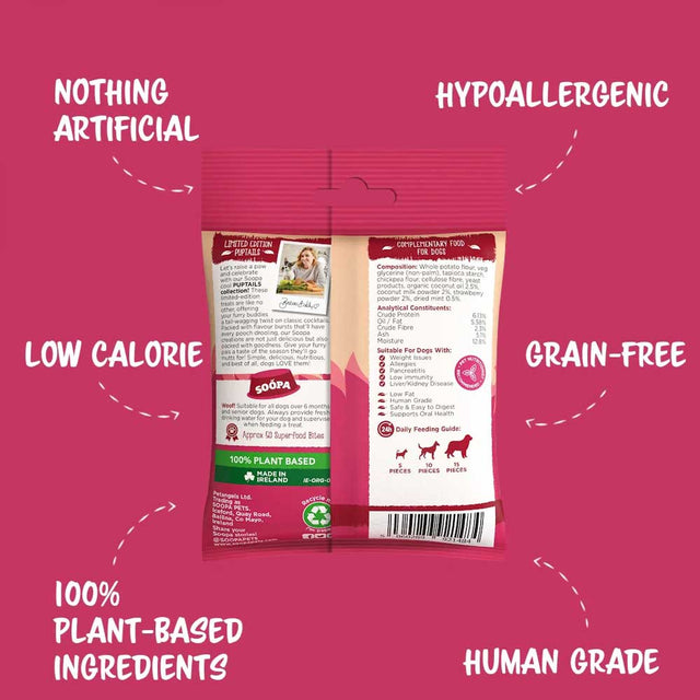 Soopa Hundekekse, Strawberry Dog-Quiri Bites Hundekeks