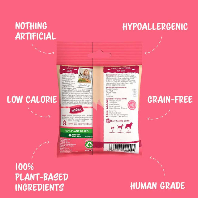 Soopa Hundekekse, Banane & Kürbis Bites Mini Hundekeks