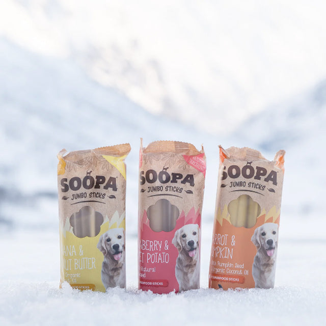 Soopa Jumbo Dental Sticks, Cranberry & Sweet Potato Zahnpflege