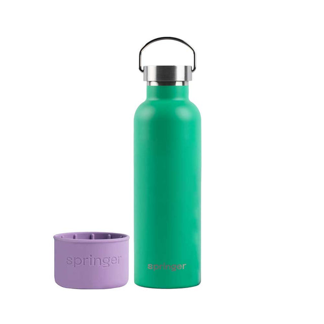 Springland Pets Dog & Me Travel Bottle, Green/Lilac 710 ml Trinkflasche