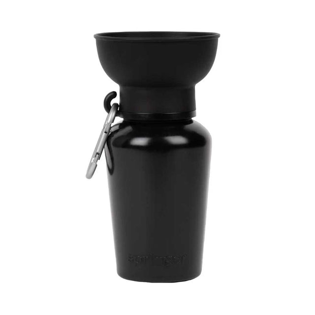 Springer Travel Bottle The Flip, Black 590ml Trinkflasche