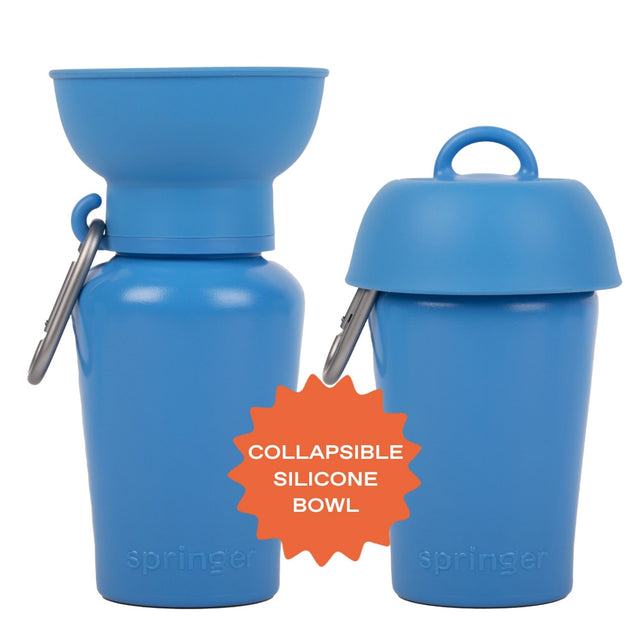 Springer Travel Bottle The Flip, Blueberry 590ml Trinkflasche