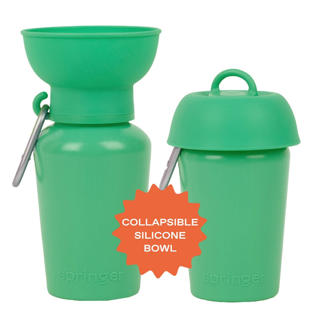 Springer Travel Bottle The Flip, Green 590ml Trinkflasche