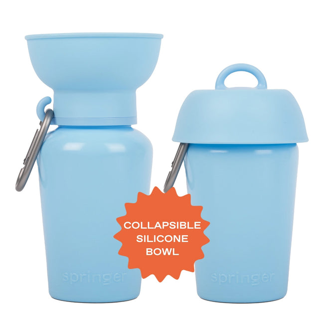 Springer Travel Bottle The Flip, Sky Blue 590ml Trinkflasche