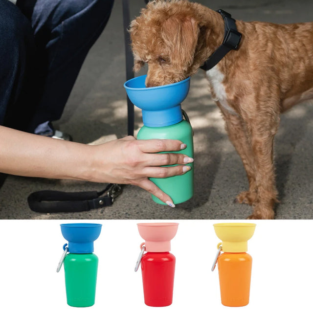 Springer Travel Bottle The Flip, Basilikum/Blaubeere 590ml Trinkflasche