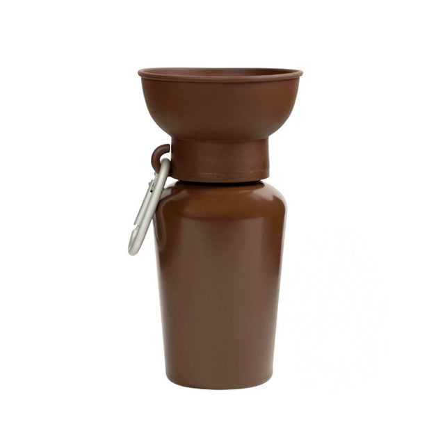 Springer Travel Bottle The Flip, Chocolate Brown Twig Trinkflasche