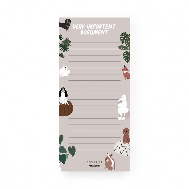 Typealive Notizblock „DOGS“, schmal