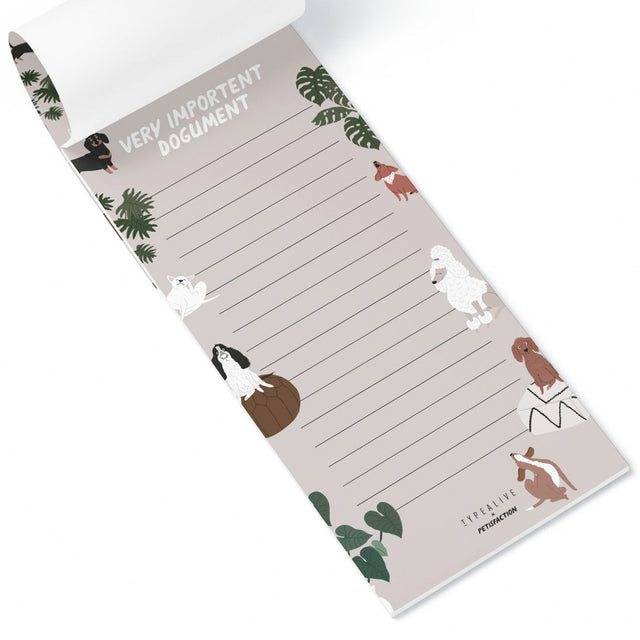 Typealive Notizblock „DOGS“, schmal Accessoires