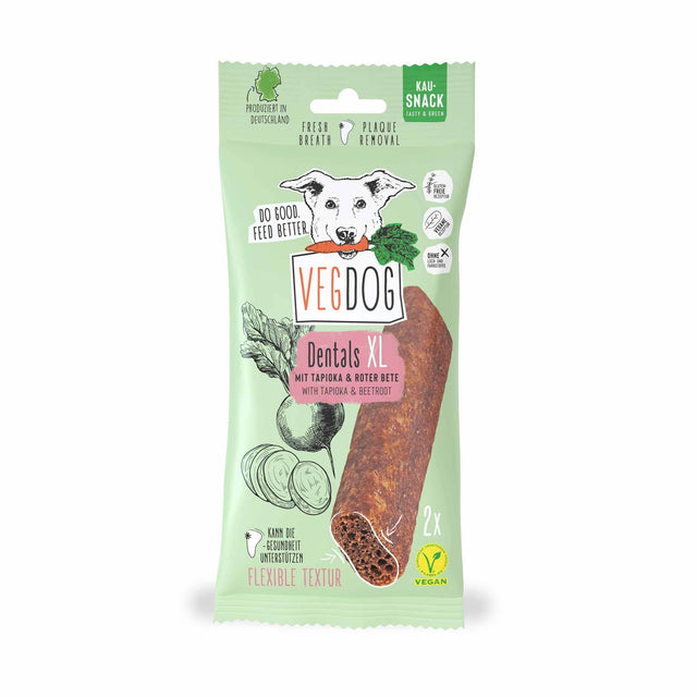 VEGDOG Hundesnack Vegan, Dentals XL Veggie