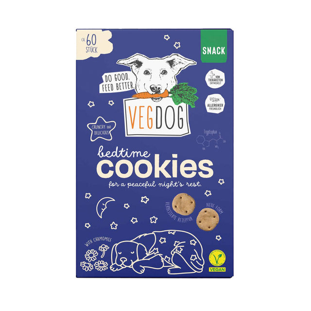 VEGDOG Hundeleckerli, Bedtime Cookies Veggie