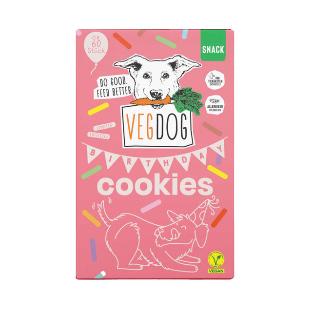 VEGDOG Hundeleckerli, Birthday Cookies Veggie
