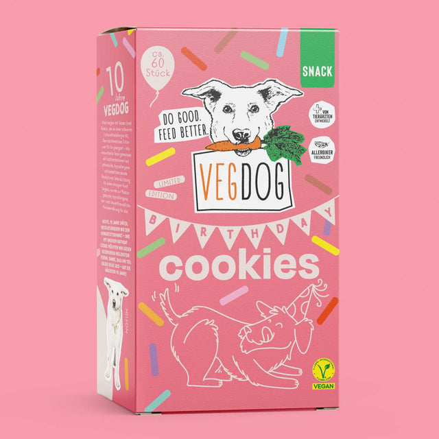 VEGDOG Hundeleckerli, Birthday Cookies Veggie