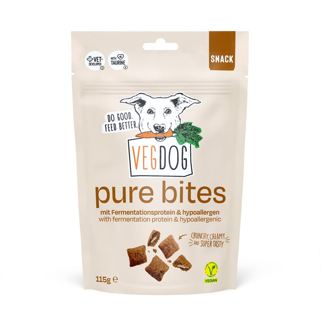 VEGDOG Hundesnack Vegan, Pure Bites Veggie