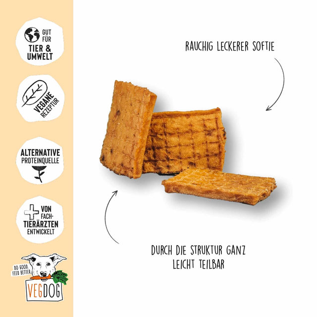 VEGDOG Hundeleckerli Vegan, Jerkeys Veggie